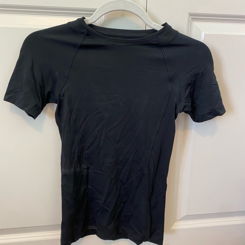 Athleta athletic black short sleeve top